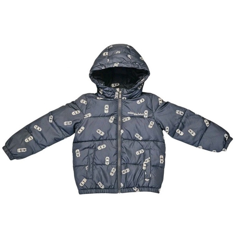 Miles the Label Kids Hooded Puffer Jacket Boys Water-Repellent Winter. 5T